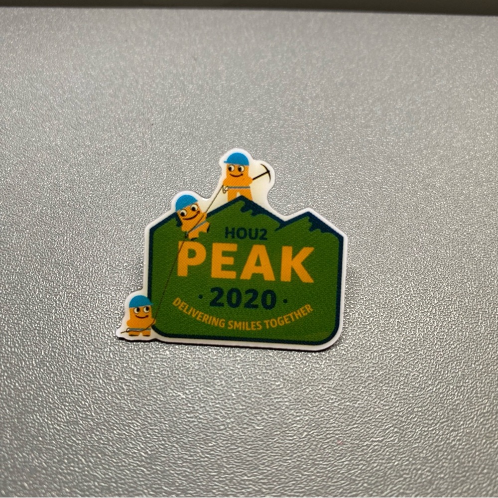 Amazon Employee Peccy Pin Exclusive HOU2 H-Town 2020 Peak Smiles Mountains Fun